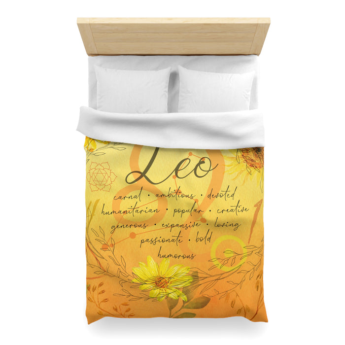 Leo Microfiber Duvet Cover