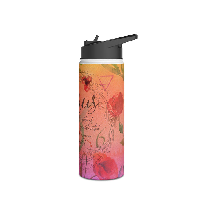 Taurus Stainless Steel Water Bottle, Standard Lid