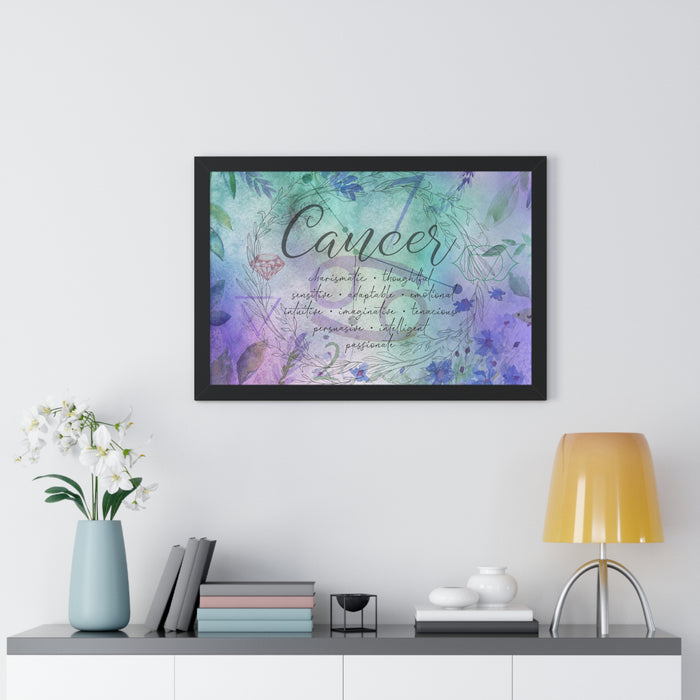 Cancer Framed Horizontal Poster