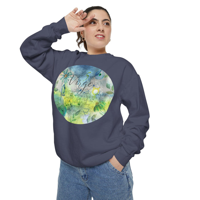 Virgo Unisex Garment-Dyed Sweatshirt