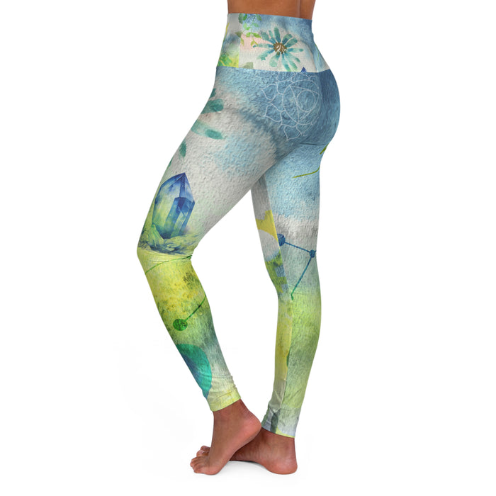 Virgo High Waisted Yoga Leggings (AOP)