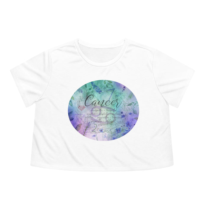 Cancer Women's Flowy Cropped Tee
