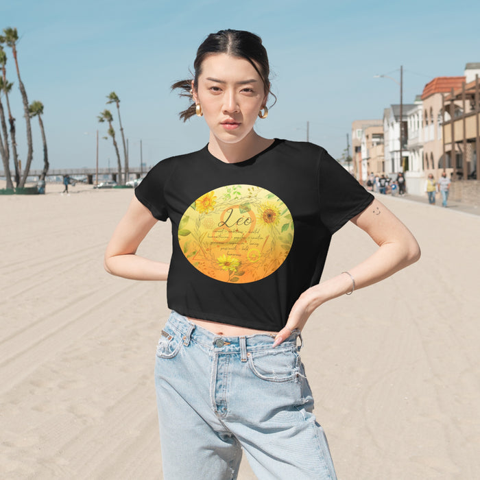 Leo Women's Flowy Cropped Tee