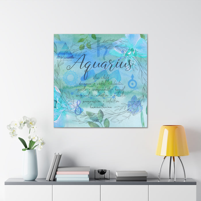 Aquarius Canvas Gallery Wraps
