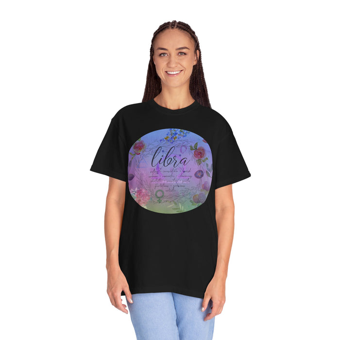 Libra Unisex Garment-Dyed T-shirt