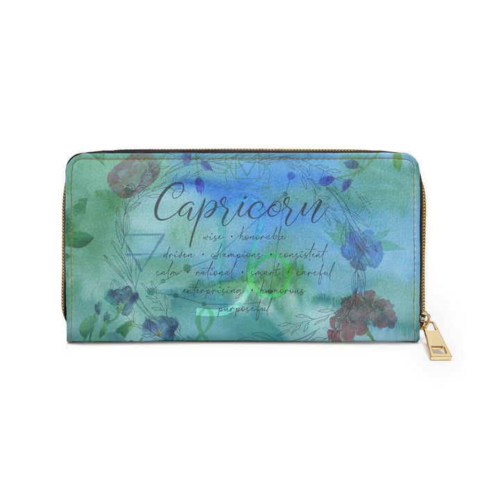 Capricorn Zipper Wallet