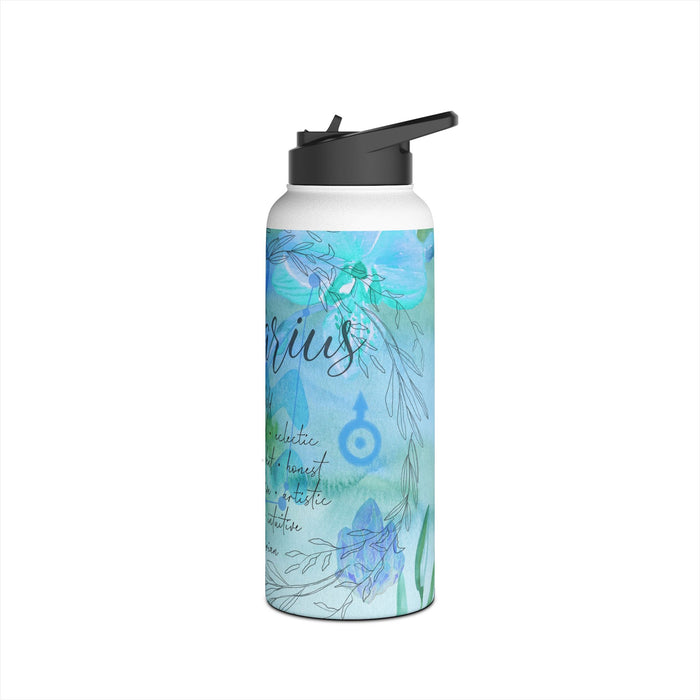 Aquarius Stainless Steel Water Bottle, Standard Lid