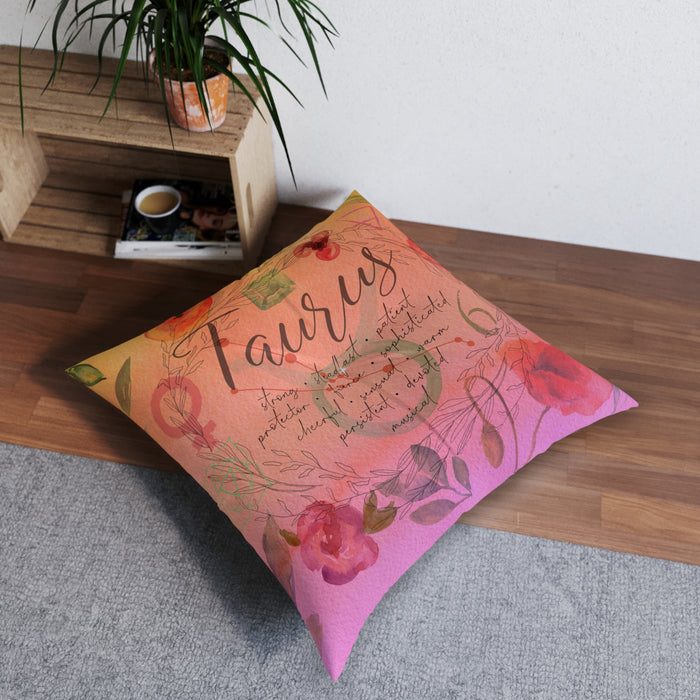 Taurus Tufted Floor Pillow, Square