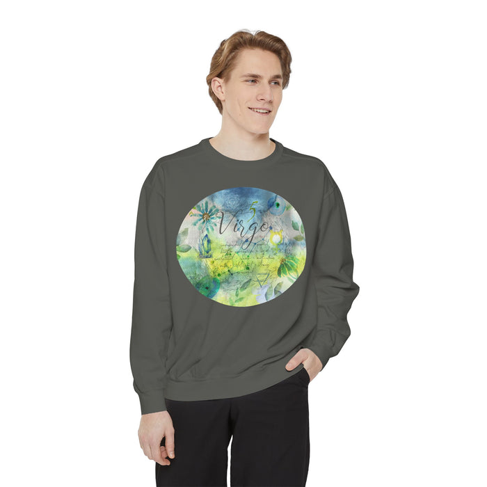Virgo Unisex Garment-Dyed Sweatshirt