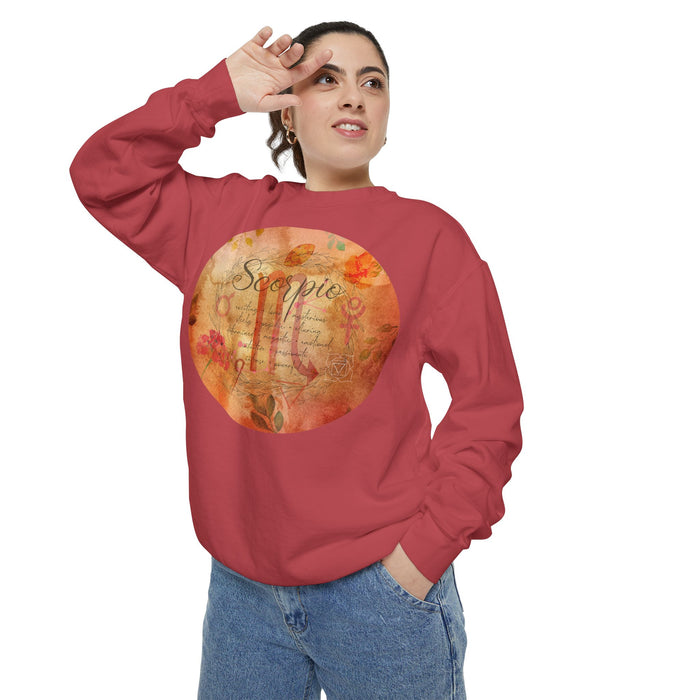 Scorpio Unisex Garment-Dyed Sweatshirt