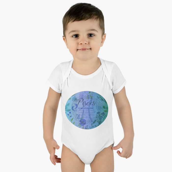 Pisces Infant Baby Rib Bodysuit