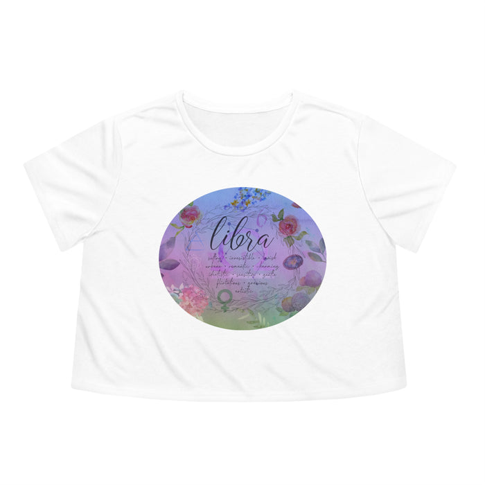 Libra Women's Flowy Cropped Tee