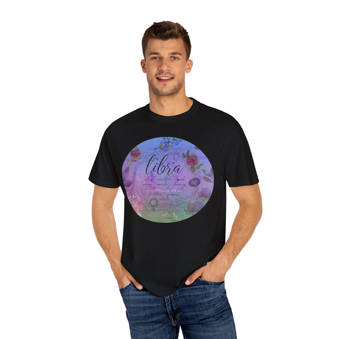 Libra Unisex Garment-Dyed T-shirt