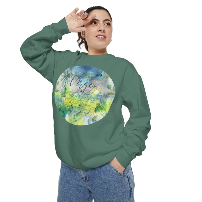 Virgo Unisex Garment-Dyed Sweatshirt
