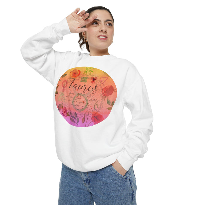 Taurus Unisex Garment-Dyed Sweatshirt