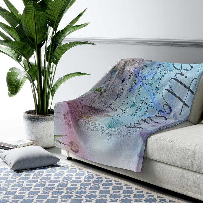 Sagittarius Sherpa Fleece Blanket