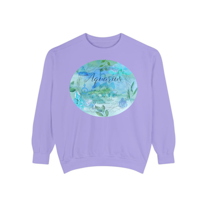 Aquarius Unisex Garment-Dyed Sweatshirt