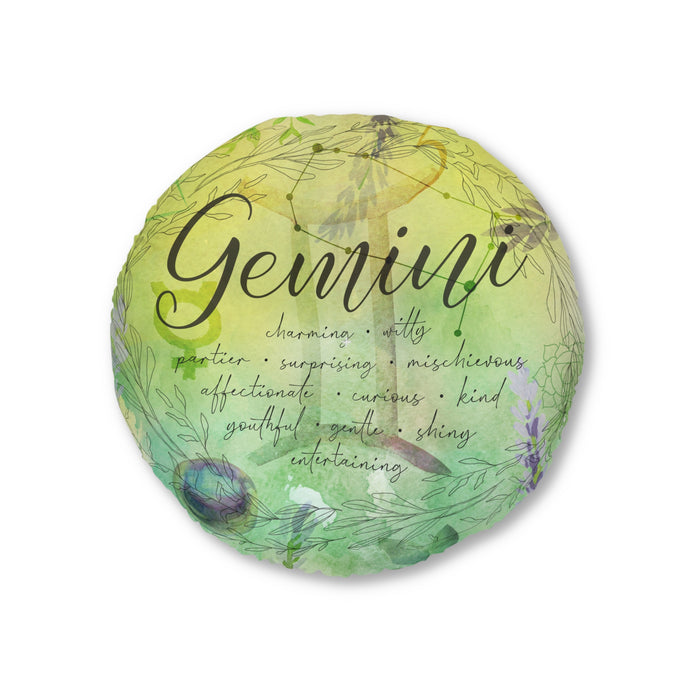 Gemini Tufted Floor Pillow, Round
