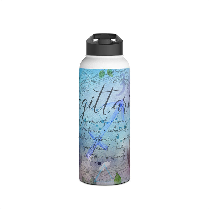 Sagittarius Stainless Steel Water Bottle, Standard Lid