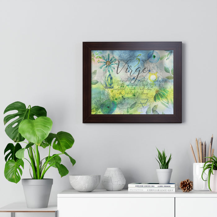 Virgo Framed Horizontal Poster