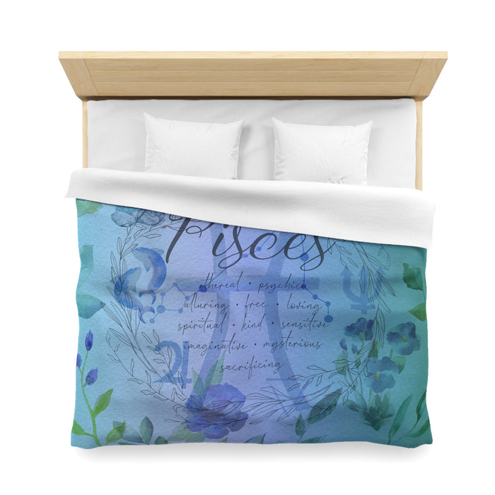 Pisces Microfiber Duvet Cover
