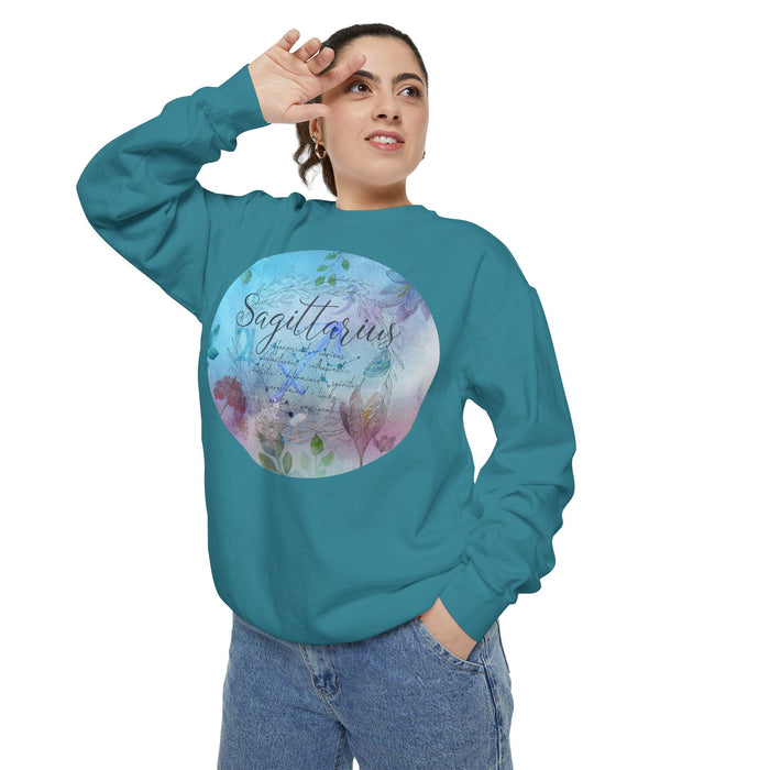 Sagittarius Unisex Garment-Dyed Sweatshirt