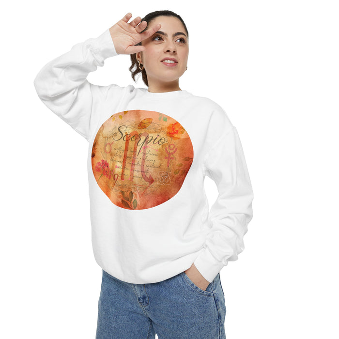 Scorpio Unisex Garment-Dyed Sweatshirt