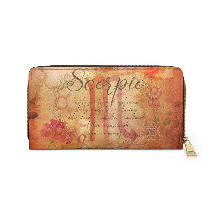 Scorpio Zipper Wallet