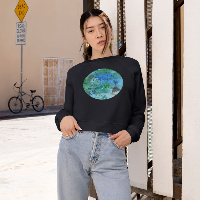 Capricorn Women's Cropped Fleece Pullover
