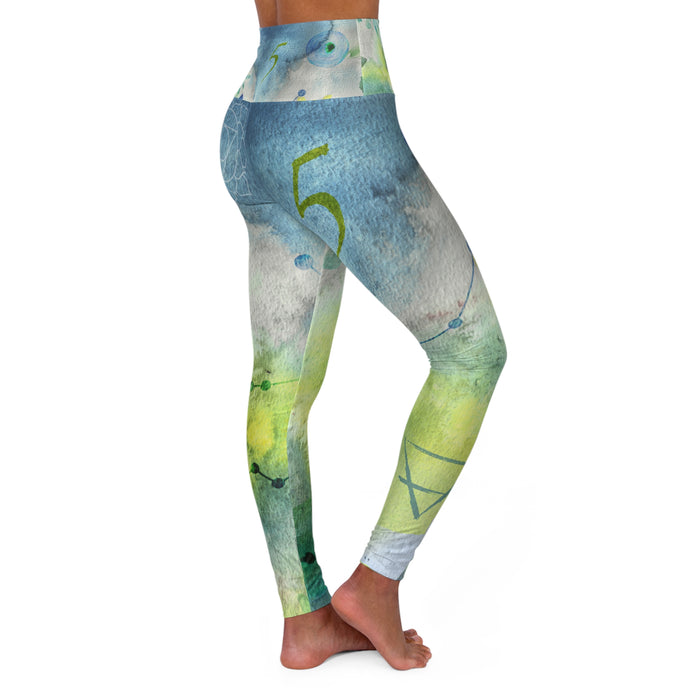 Virgo High Waisted Yoga Leggings (AOP)