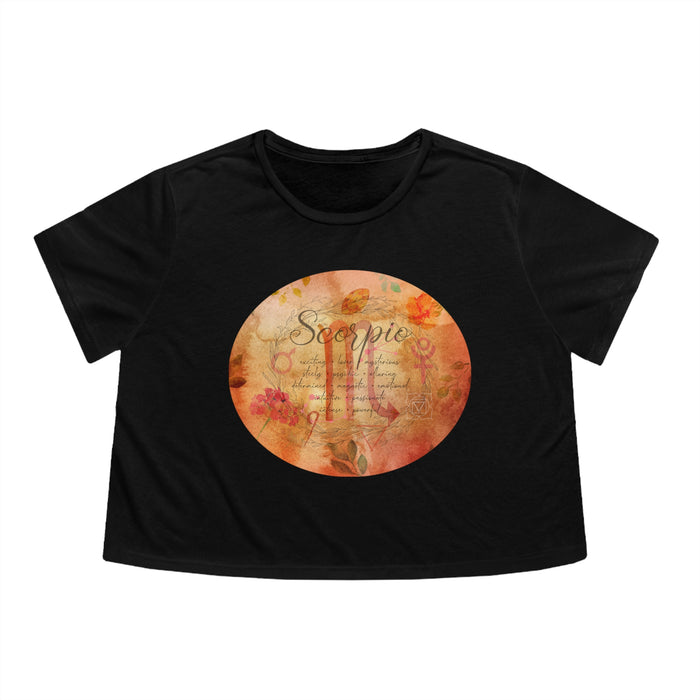 Scorpio Women's Flowy Cropped Tee