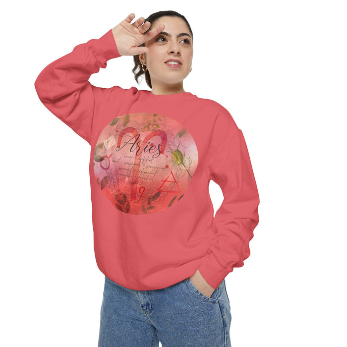 Aries Unisex Garment-Dyed Sweatshirt