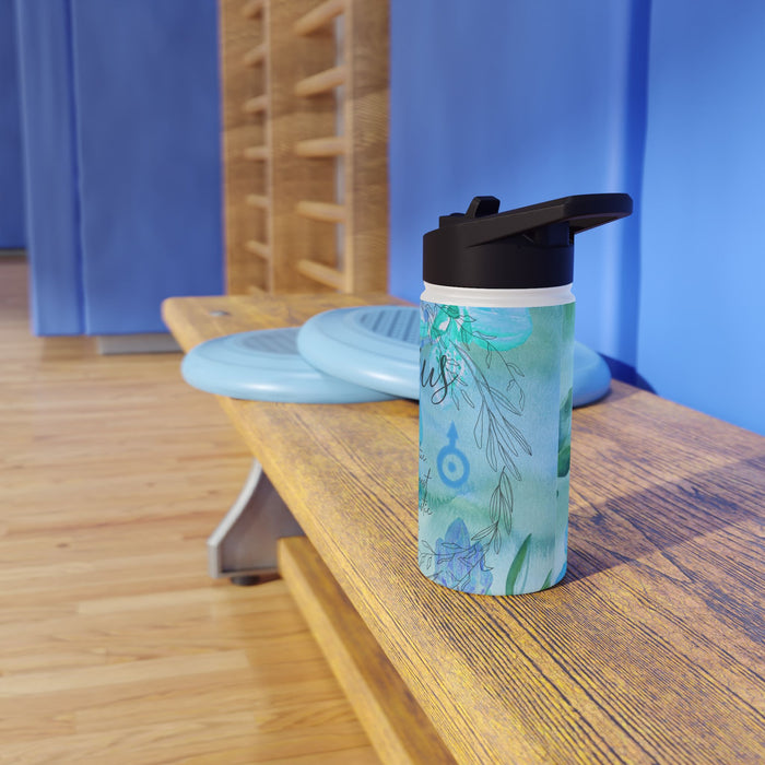Aquarius Stainless Steel Water Bottle, Standard Lid