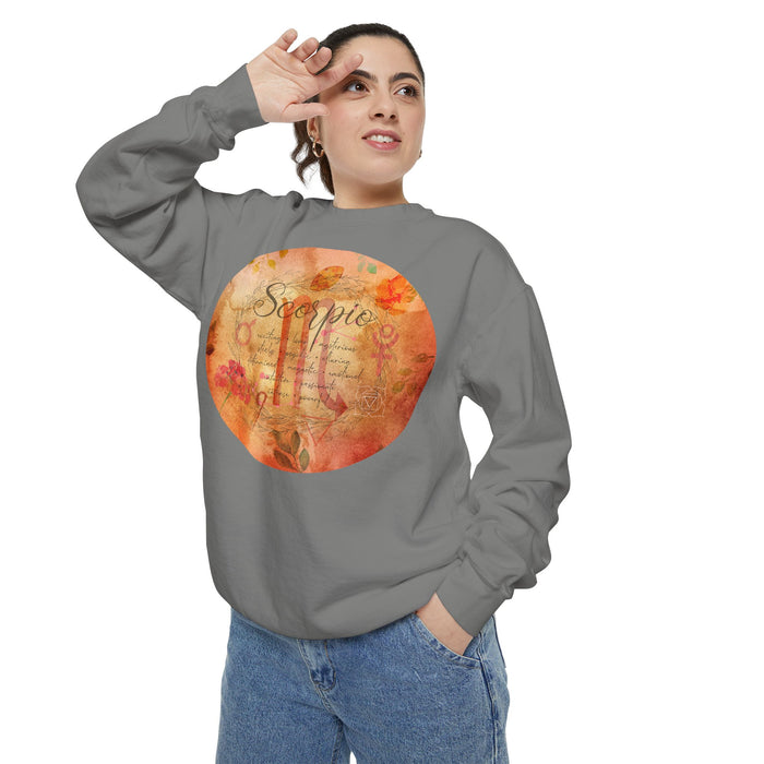 Scorpio Unisex Garment-Dyed Sweatshirt