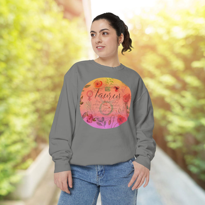 Taurus Unisex Garment-Dyed Sweatshirt