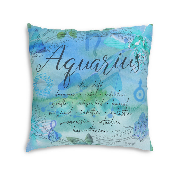 Aquarius Tufted Floor Pillow, Square