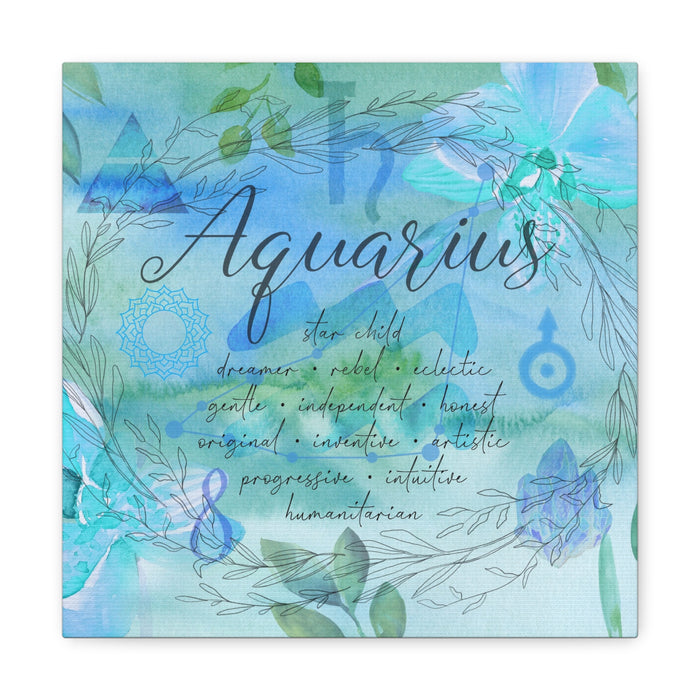 Aquarius Canvas Gallery Wraps