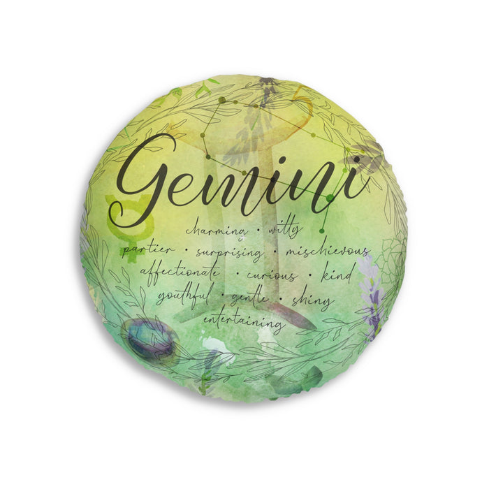 Gemini Tufted Floor Pillow, Round