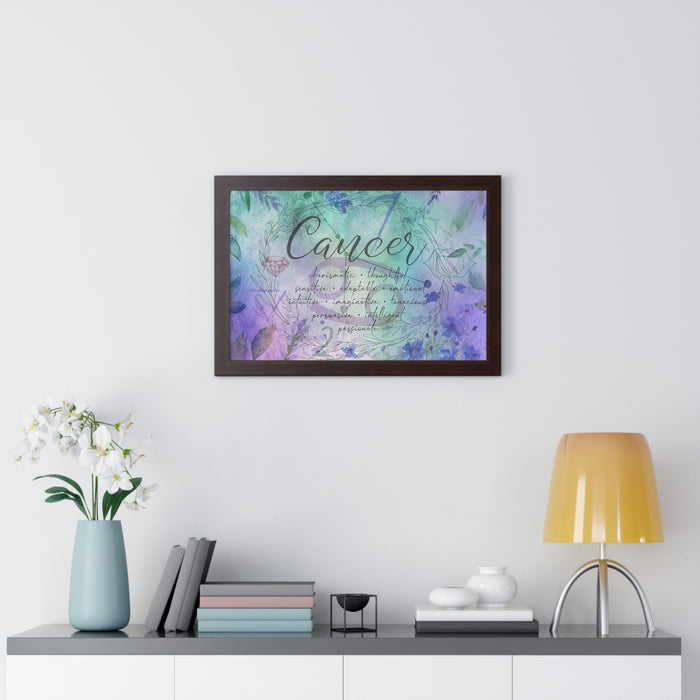 Cancer Framed Horizontal Poster