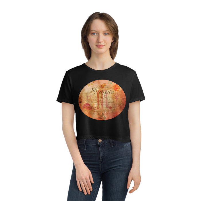 Scorpio Women's Flowy Cropped Tee