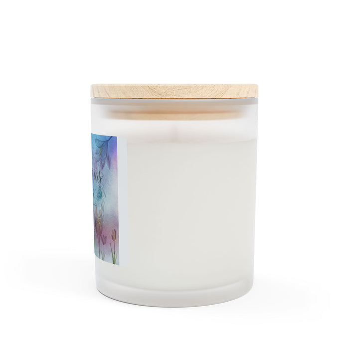 Sagittarius Frosted Glass Candle, 11oz