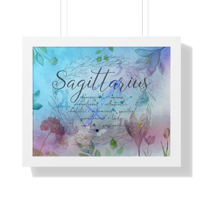 Sagittarius Framed Horizontal Poster