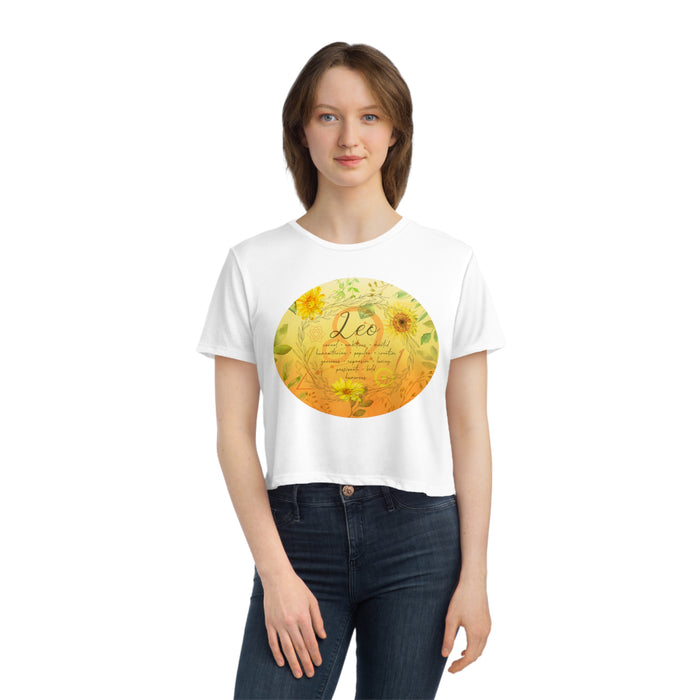 Leo Women's Flowy Cropped Tee