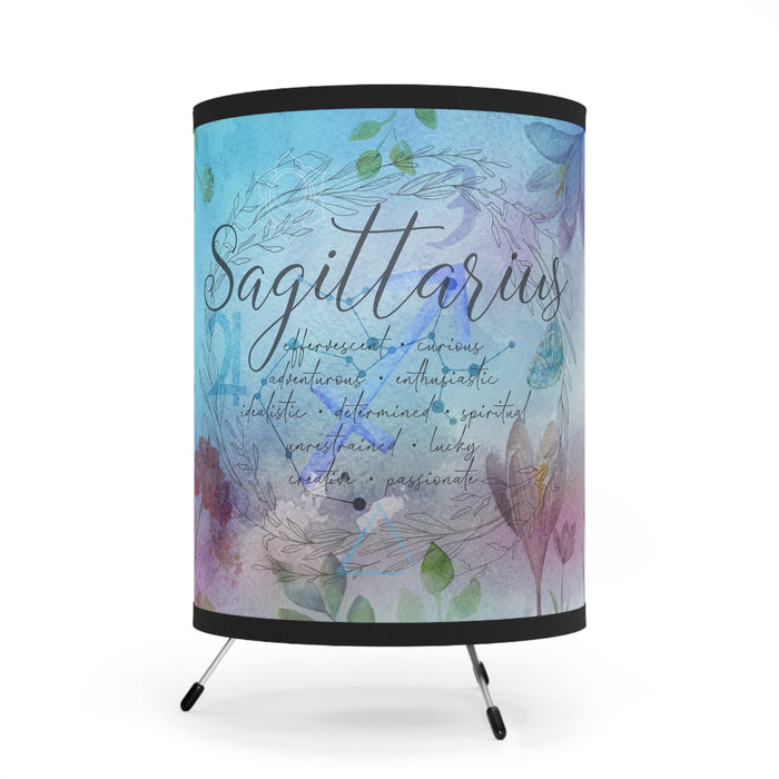 Sagittarius Tripod Lamp with High-Res Printed Shade, US\CA plug