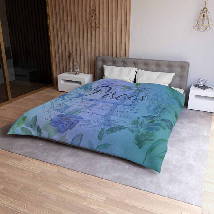 Pisces Microfiber Duvet Cover