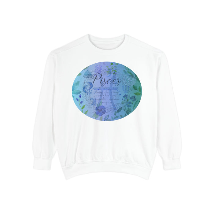 Pisces Unisex Garment-Dyed Sweatshirt