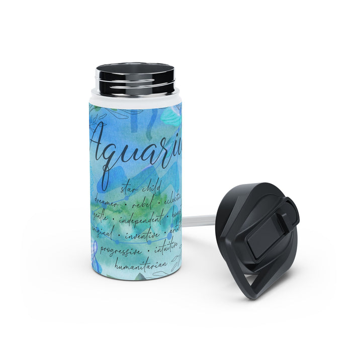 Aquarius Stainless Steel Water Bottle, Standard Lid