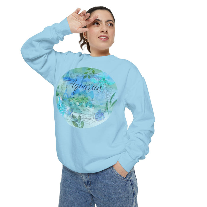 Aquarius Unisex Garment-Dyed Sweatshirt