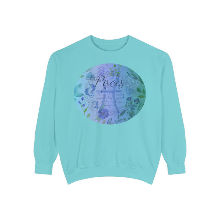 Pisces Unisex Garment-Dyed Sweatshirt