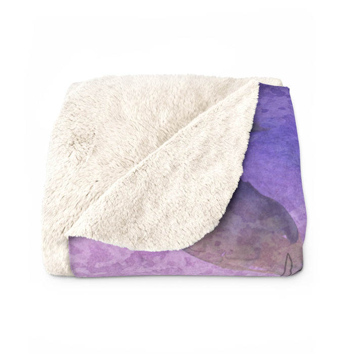 Cancer Sherpa Fleece Blanket